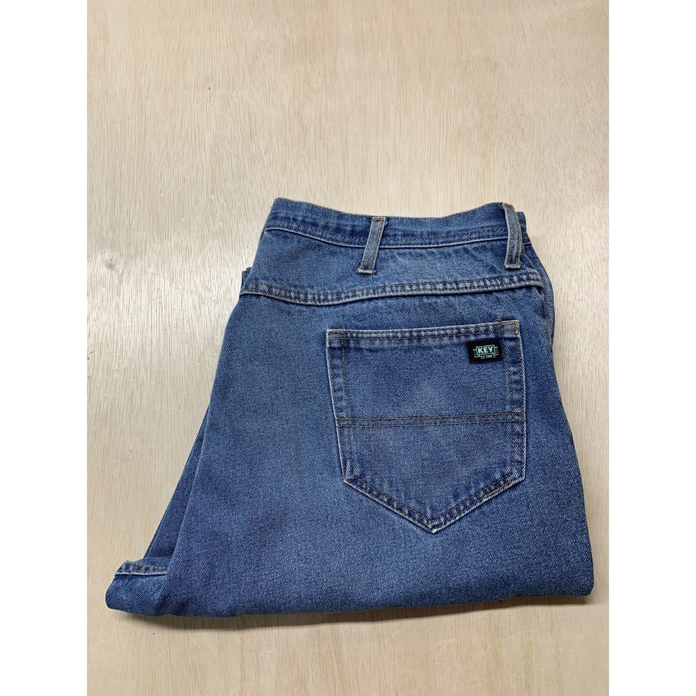 KEY IMPERIAL MENS Blue Denim Jeans Pant Work Tag 42x32‎ Approx 40x32